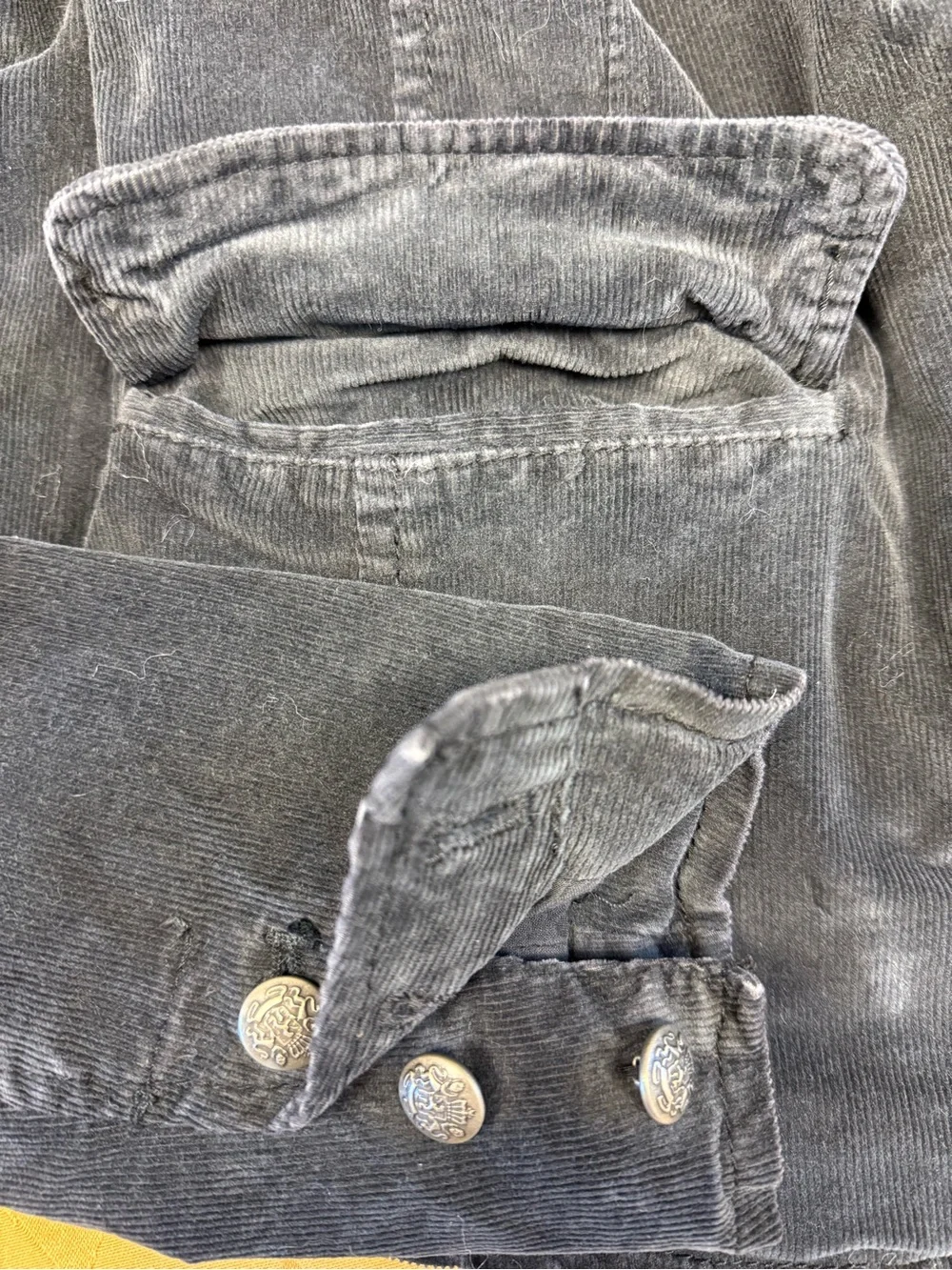 Free People Black Corduroy Tailored Blazer Jacket - Size XS